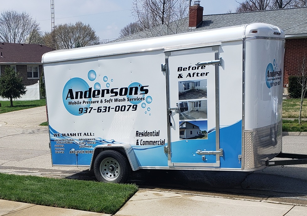 Concrete power washing